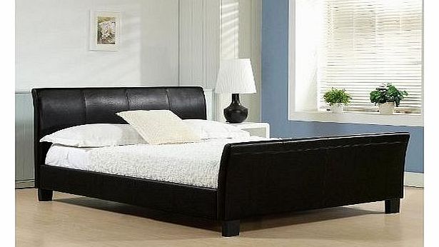 Humza Amani Celine Bed Frame Size: Single (3), Colour: Brown