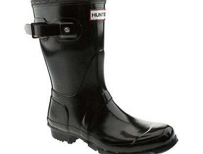 Hunter Black Original Gloss Short Boots