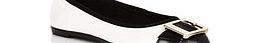 Chandos patent white flats