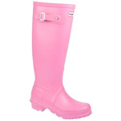 Female Original Textile Lining Comfort Calf Knee Boots in Fuschia