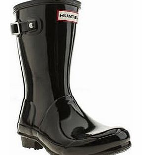 kids hunter black original gloss unisex junior