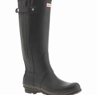 Hunter Navy Original Slim Zip Boots