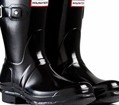 Hunter Womens Hunter Original Short Gloss Black Wellies SIZE 6