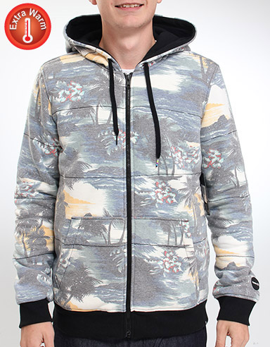 Flammo Quilted zip hoody