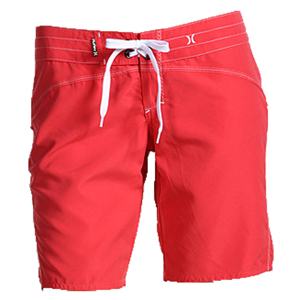 Ladies Hurley Slam Dunk 7`` Boardshort. Sunset Red