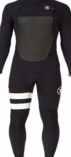 Hurley Mens Hurley Fusion 3/2mm Chest Zip Wetsuit -