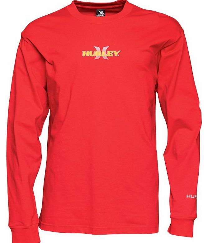 Mens Long Sleeve T-Shirt Red