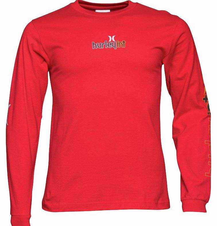 Mens Symphony Long Sleeve T-Shirt Red