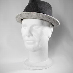 O and O Fedora - Hthr White