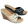 Puppies Cork Wedge Mules