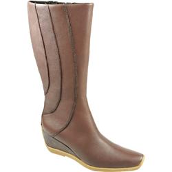 Female Hp4lemon Leather Upper Textile Lining Calf/Knee in Brown