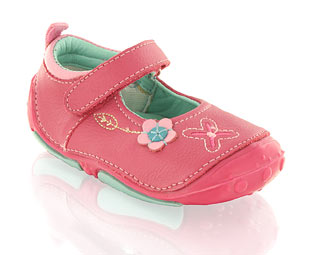 Hush Puppies Pre-walker Shoe With Flower Trim