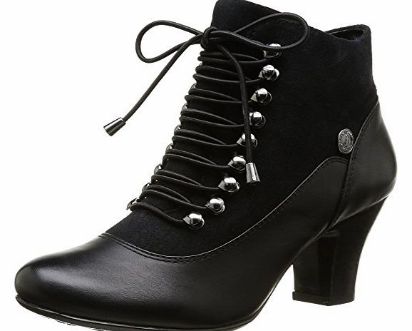 Hush Puppies Womens Erika Lonna Boots HW05148 Black Leather/Suede 4 UK, 36.5 EU, 6 US