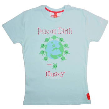 Hussy Hussey Peas On Earth Tee