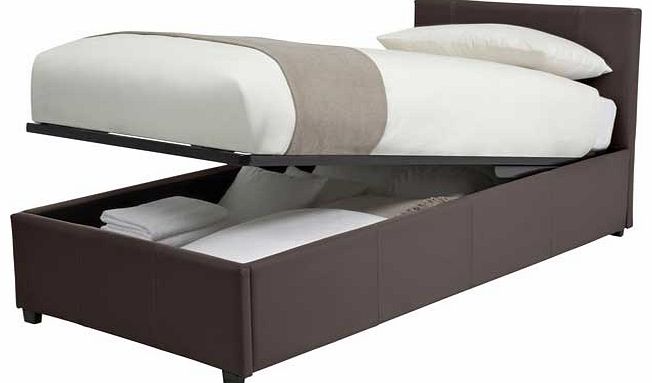 Hygena Ashton Single Ottoman Bed Frame - Chocolate