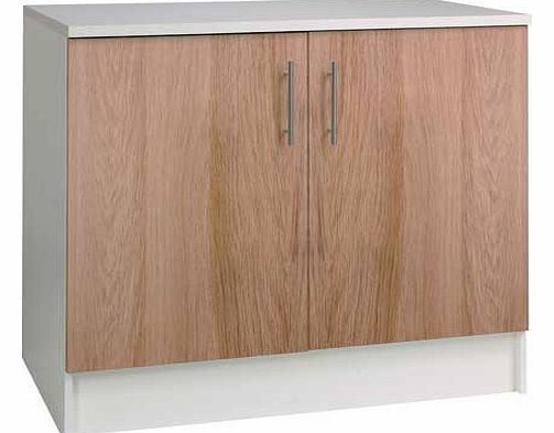 Hygena Athina 1000mm Fitted Kitchen Base Unit - Oak