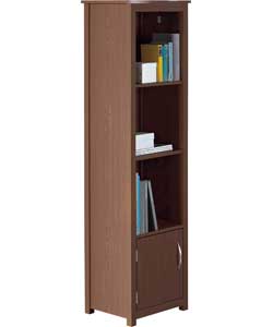 Easybuild Narrow Bookcase - Walnut Effect