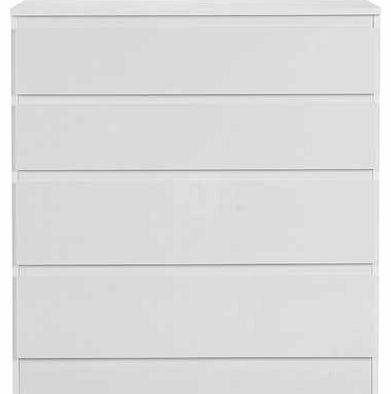 Hamlin High Gloss 4 Drawer Chest - White