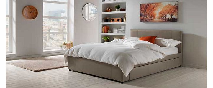 Heston Kingsize Bed Frame - Latte