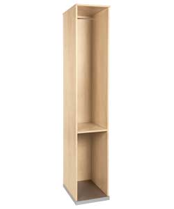 Kids Modular Single Wardrobe Frame - Maple