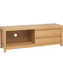 Linear TV Entertainment Unit - Oak Effect