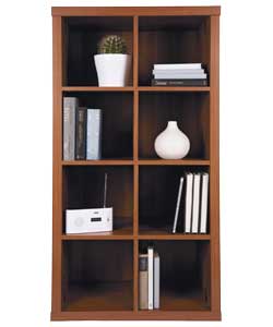 Misaki Walnut Double Wide Bookcase