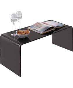 Hygena Mistral Coffee Table - Black Acrylic