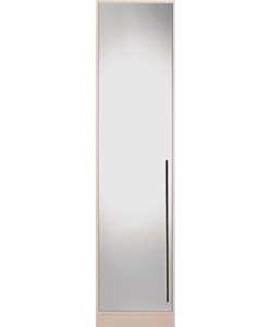 Modular 1 Door Wardrobe - Oak Mirrored