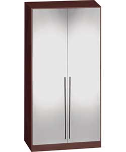 Hygena Modular 2 Door Wardrobe - Wenge Mirrored