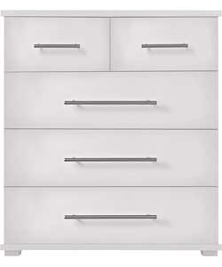 Hygena Modular 3   2 Drawer Chest - White Gloss