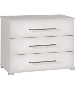 Hygena Modular 3 Drawer Chest - White Gloss