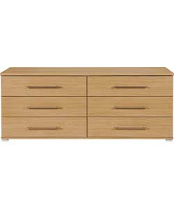 Modular 6 Drawer Chest - Oak