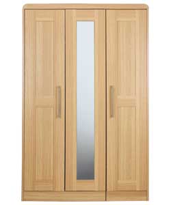 Hygena Strand Assembled 3 Door Mirrored Wardrobe