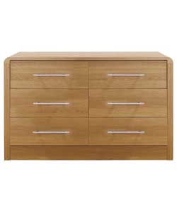 Strand Assembled 6 Drawer Chest - Oak