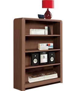 Strand Short Bookcase - Walnut Effect