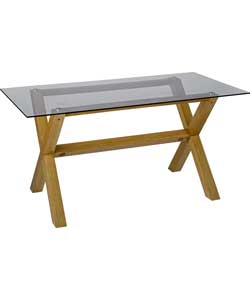 Vermont Dining Table and 6 Wooden Back