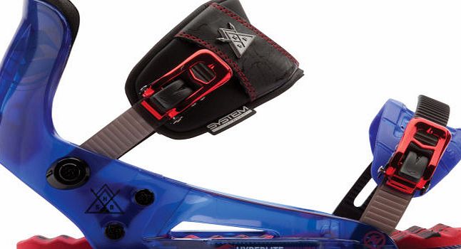 Hyperlite System Pro Wakeboard Binding - Red/ Blue