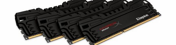 HyperX 32 GB 1600 MHz CL9 DDR3 HyperX Beast Desktop Memory Kit (4 x 8GB) - Intel XMP