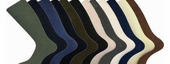 Mens Cotton-Lycra Comfy Grip Top Soft Casual Everyday Socks 6 Pack UK 6-11 Mixed Fashion