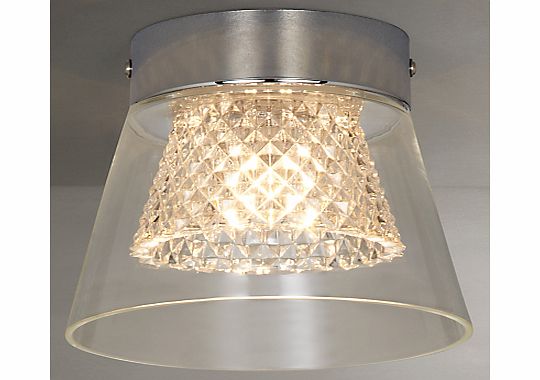 i4DZINE Horatio Cut Crystal Bathroom Flush Light