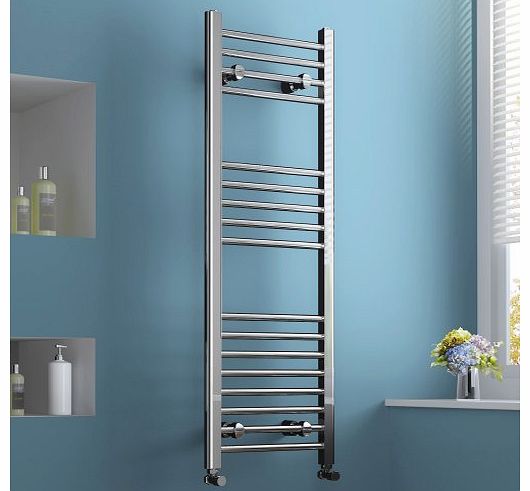 iBath 1200 x 400 mm Towel Rail Radiator Chrome Heated Bathroom Warmer NS1200400