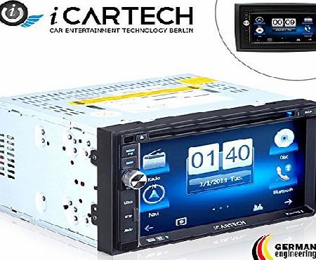 ICARTECH HIGH Quality 2din 7`` ? For Fiat Ducato, Peugeot Boxer, Citroen Jumper / Relay ? Multimedia SAT NAV 1.2 GHZ ? German Brand: ICARTECH ? Car Stereo DVD Player Navigation System Touchscreen   Europe Maps 