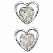 Ice BRIGHT earrings, Sterling Silver Crystal