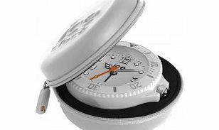 Ice-Clock White Ice-Travel Alarm Clock