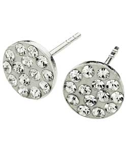 Ice Glitz Sterling Silver Stud Earrings