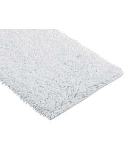 White Colour Twist Cotton Bath Mat