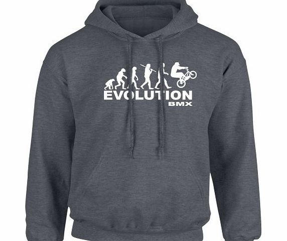 iClobber Bmx Evolution Mens Hoodie Hoody Wethepeople Sunday Mongoose Skyway Mags - Medium Adult - Graphite Grey