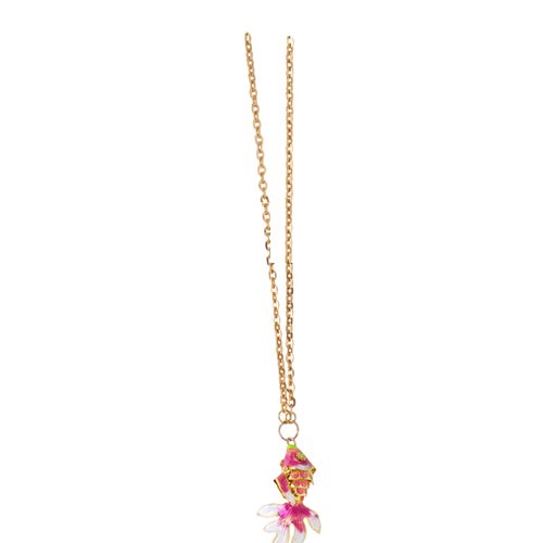 Icon Ladies Icon Closonne Fish Necklace Pink