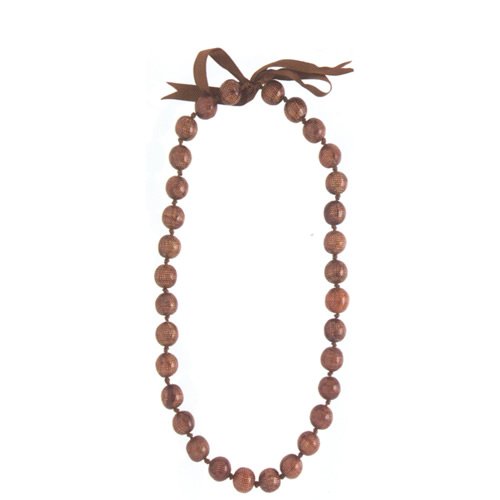 Icon Ladies Icon Mesh Bead Necklace Brown