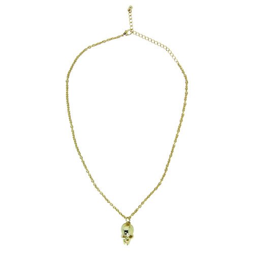 Icon Ladies Icon Skull Necklace Gold